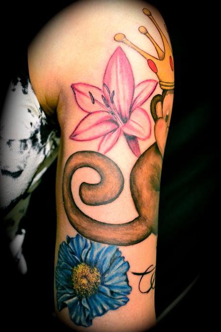 Art Galleries - Tom Strom - Monkey and Flowers